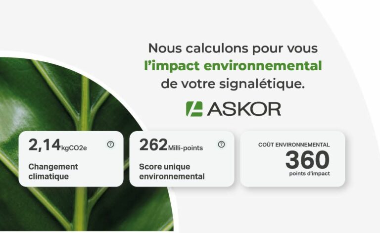 Outil ASKOR d'analyse de cycle de vie pour la signalétique éco-conçue